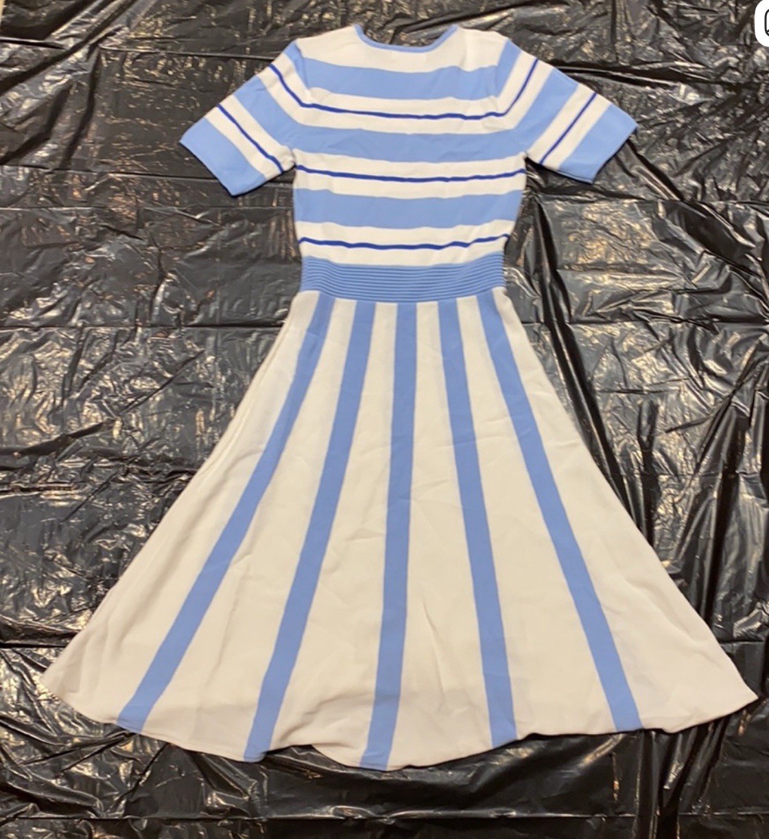 Eva Mendes for New York & Company Blue and White Dress