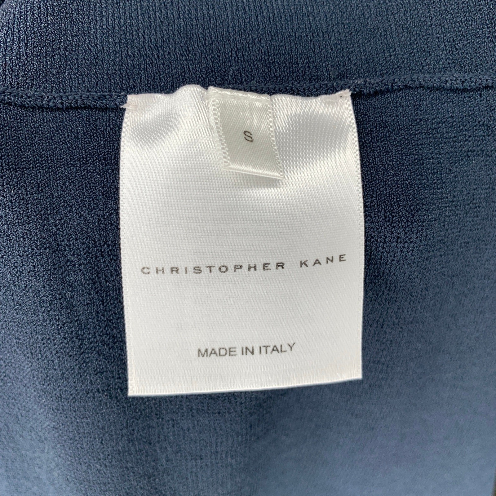 Christopher Kane Floral Graphic Knit Fit & Flare Dress Blue Green Size S Italy