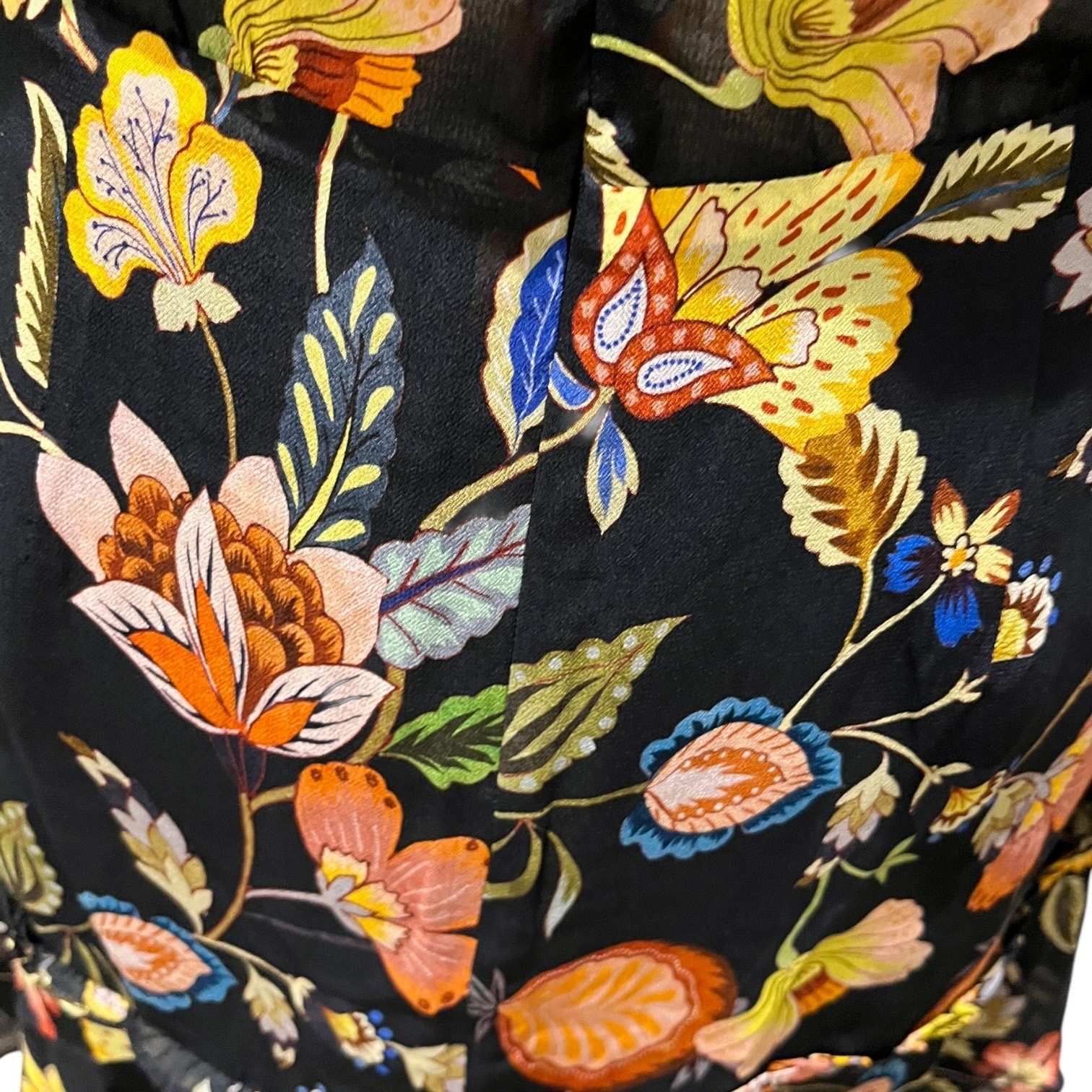 Alexis Size XS Black Womens Morgana Cut Out Mini Dress Floral Long Sleeve