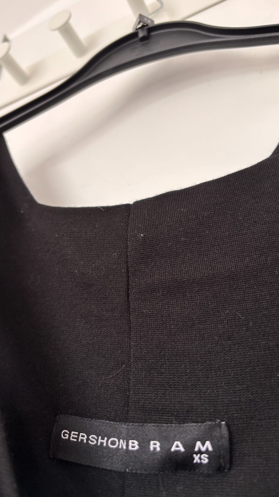 Gershon Bram Maxi Dress XS Black Ribbed Stretch Sleeveless Luxury VGC 67%Vis