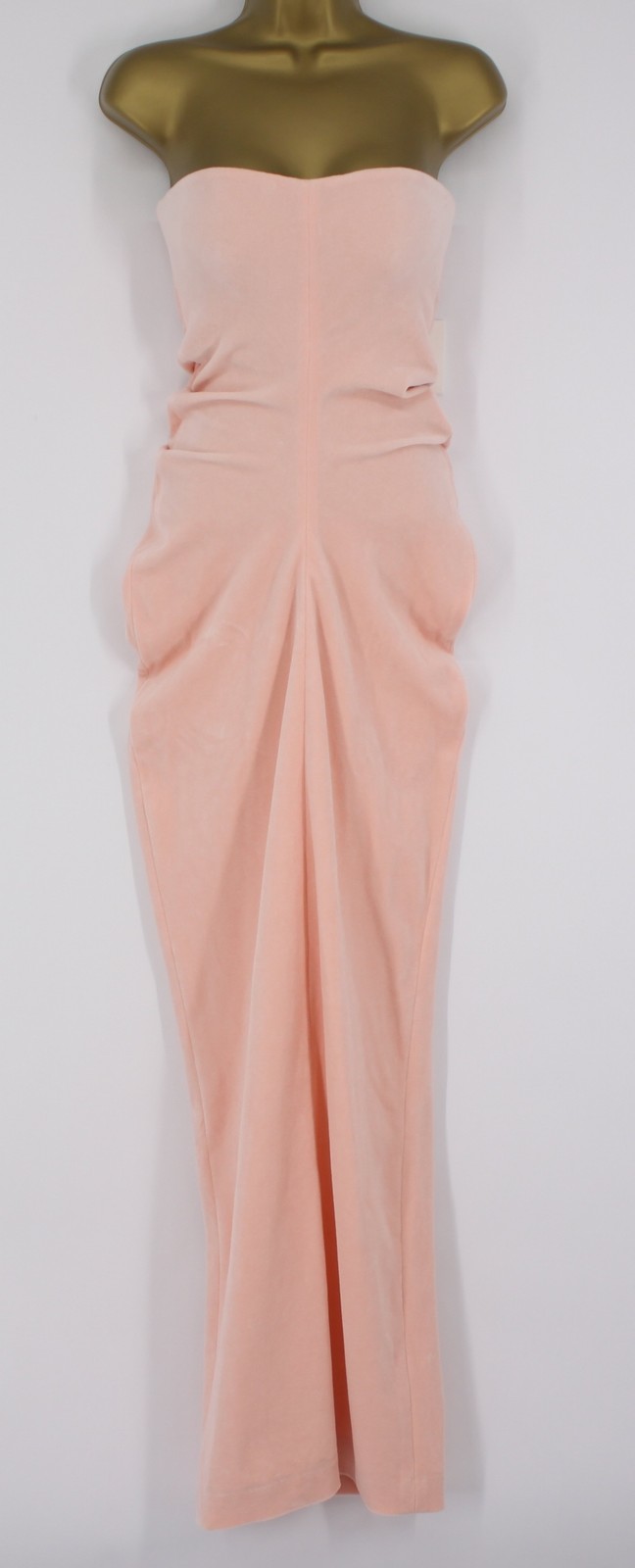 ALEXANDER WANG VELOUR COLUMN DRESS WOMENS STRAPLESS US 6/ UK 10 PINK RRP £980 AD