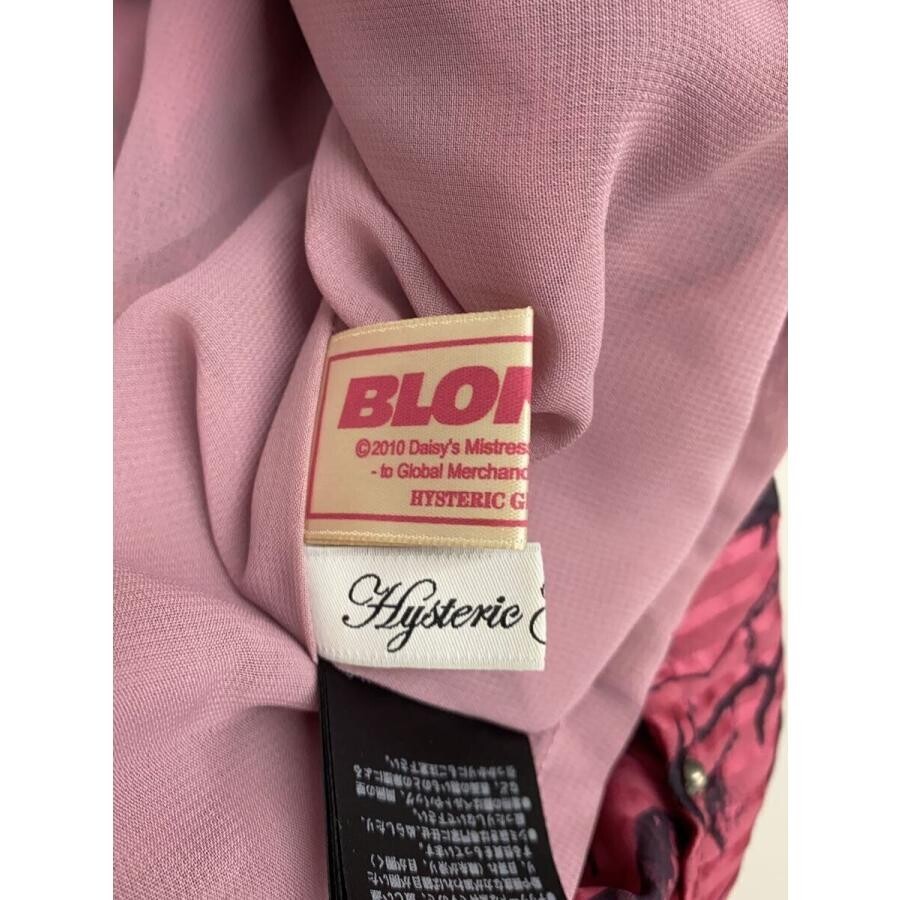 Hysteric Glamour Blondie Silk Pink Print 3/4 Sleeve Dress Free Authenti