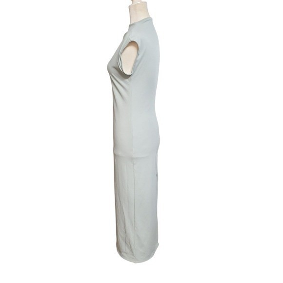 Open Edit Women’s Sleeveless Mock Neck Slit Bodycon Dress Size Small