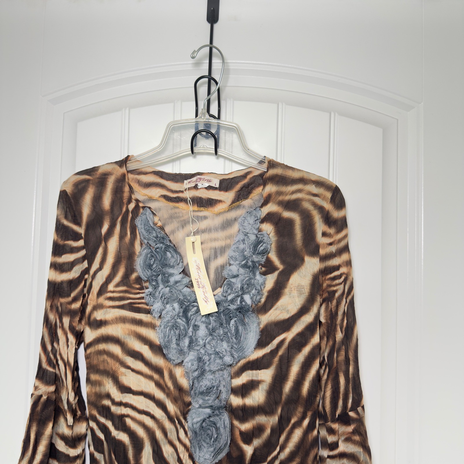 Miss Kelly 1999 Large Animal Print Boho Mob Wive Aesthetic Indie Sleaze Dress