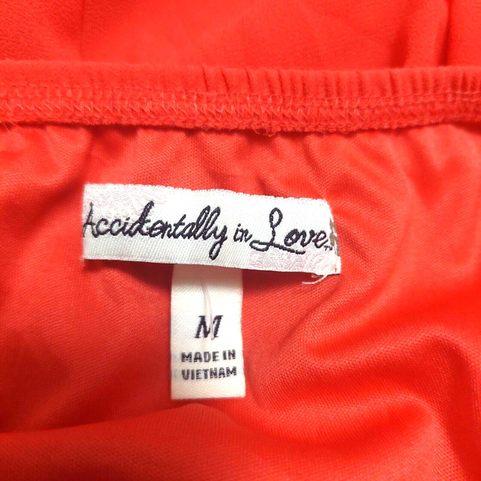 Accidentally in Love Womens Medium Cool Summer Mini Dress Pullover Stretch Waist