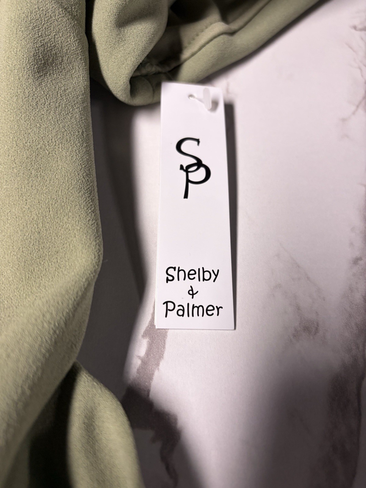 Shelby & Palmer Sage Green Utility Safari Midi Dress 16 Work Office Casual NWT