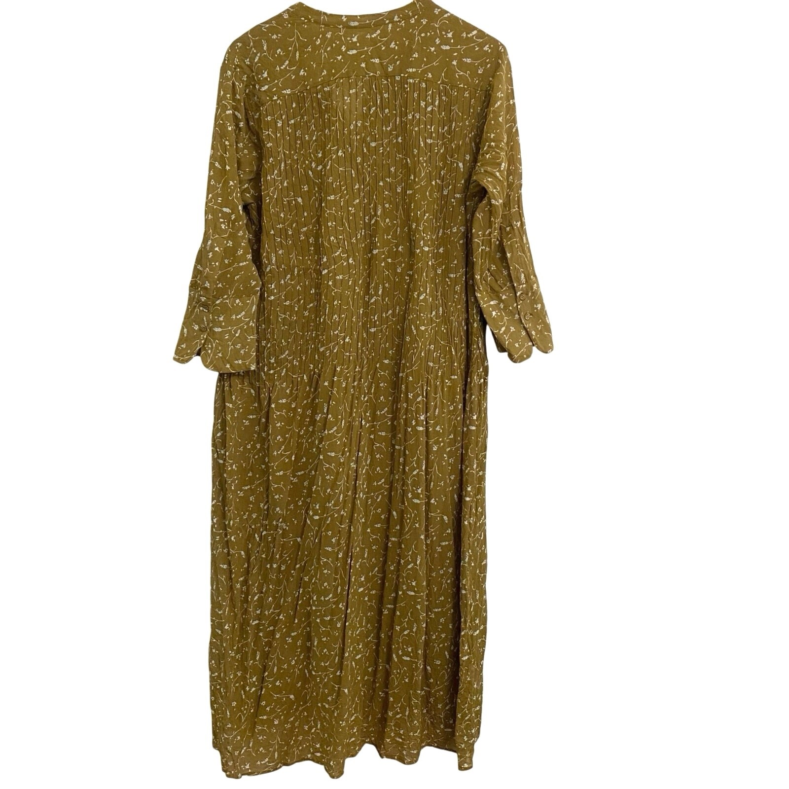 Samsoe Samsoe Pleated Midi Sheer Dress Women’s Size Large Cottagecore Fairy