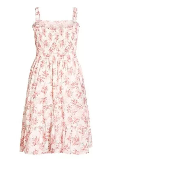 NWT CITY CHIC Trendy Plus Size Scarlett Lined Dress Pink White Floral 20W (47)