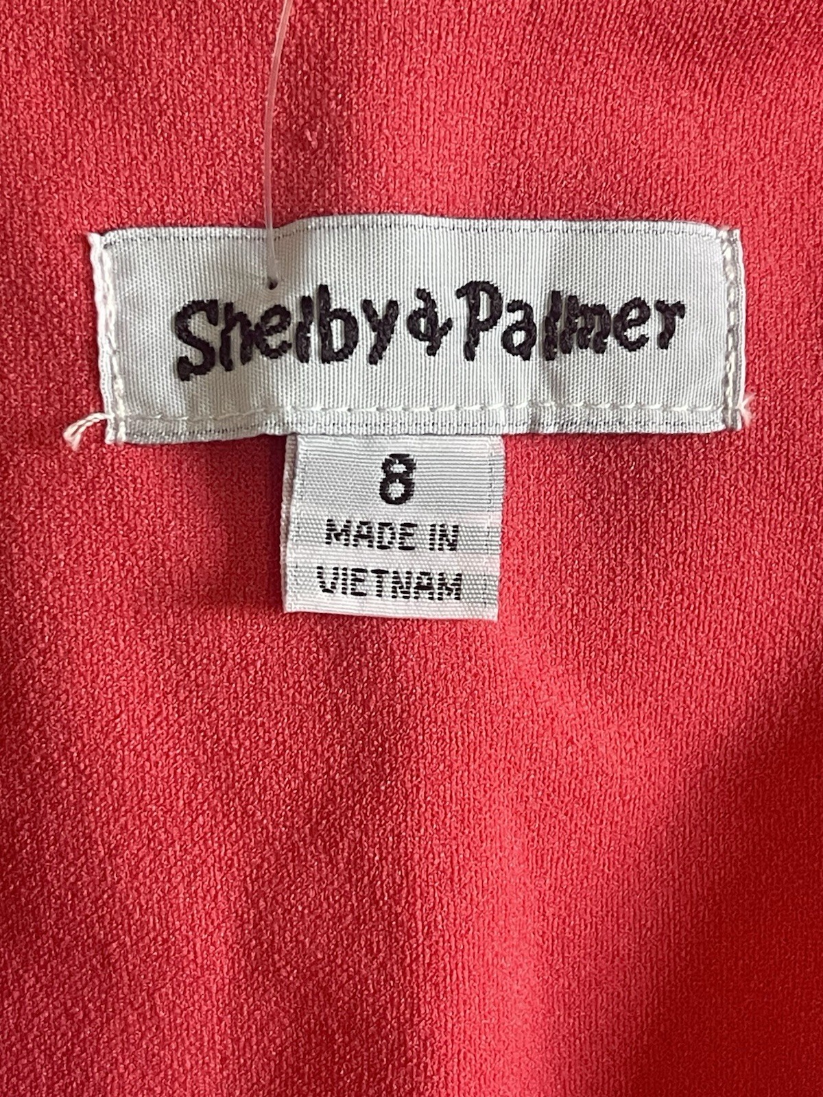 Shelby & Palmer Pink Solid A-Line Zip Front Knit Stretch Dress Knee 8