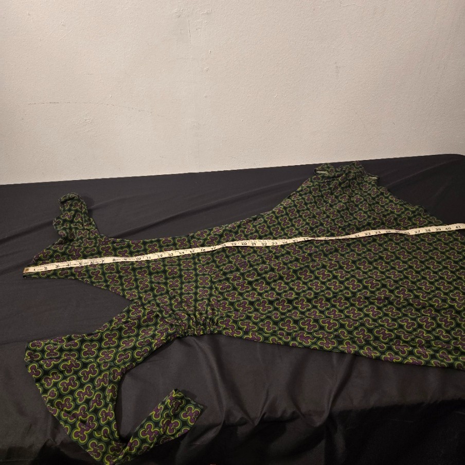 GNW Polyester Spandex Wrap Look Midi Dress Size 6