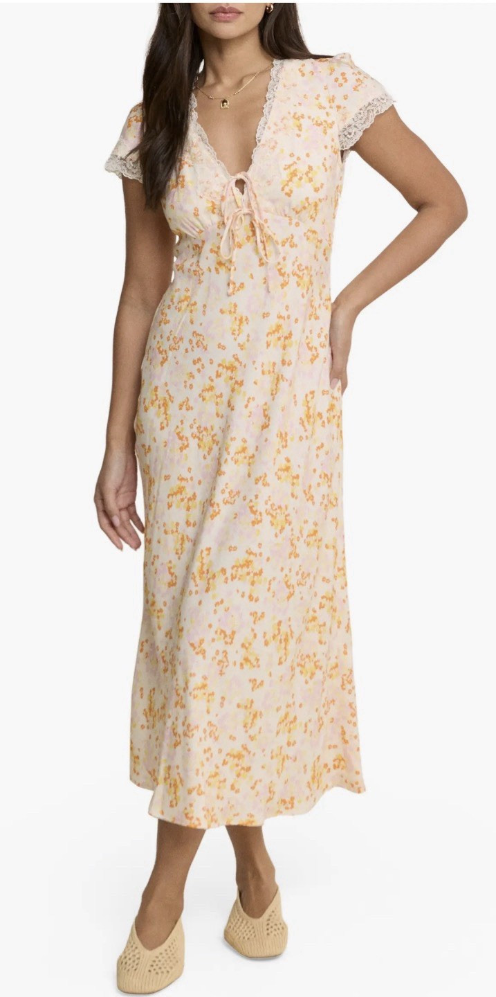Nobody’s Child Aida Floral Midi Dress Size 8🪄