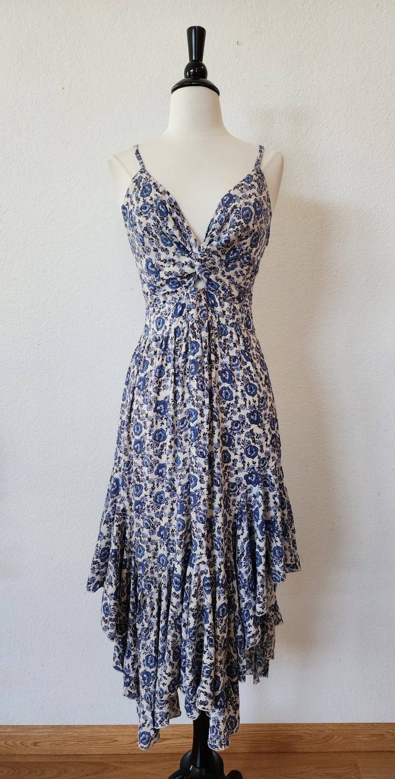 New Anthro Midi Dress Size Small Floral Coquette Romantic Wedding Brunch Cottage