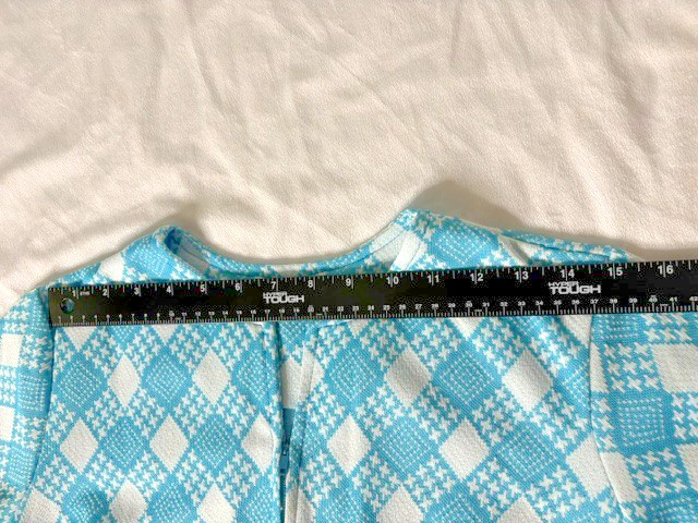 Vintage 1960s Shift House Dress Mod Geometric Mad Men Zip Front Handmade