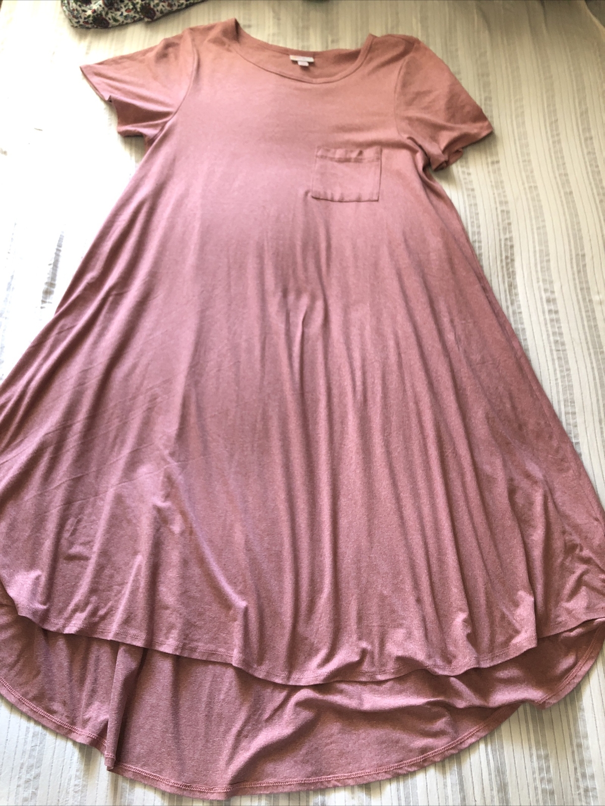 LULAROE Pink MEDIUM stretch Dress POCKET