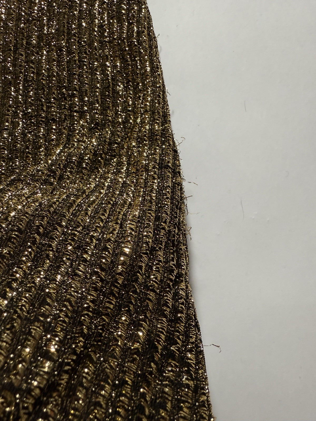 Halston IV 1980s Dorian Black Metallic Gold Lame Maxi Full Length Caftan Kaftan