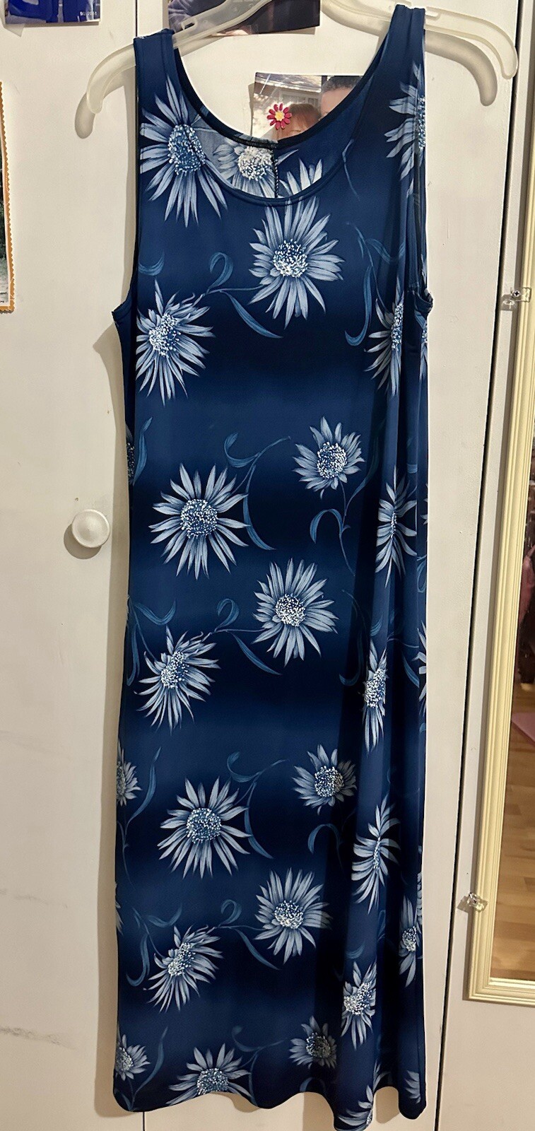 Hand Made Dress Floral Sleveless Long Small No Brand From Korea