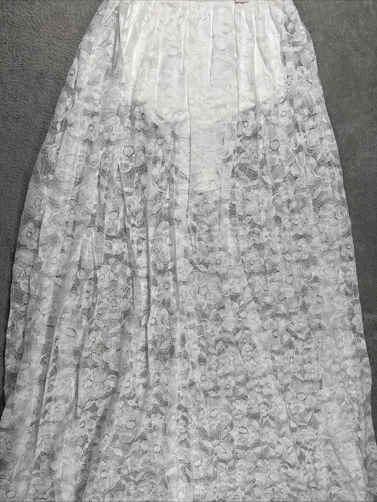 NWT For Love and Lemons Lorena Maxi Dress White Lace Size XS