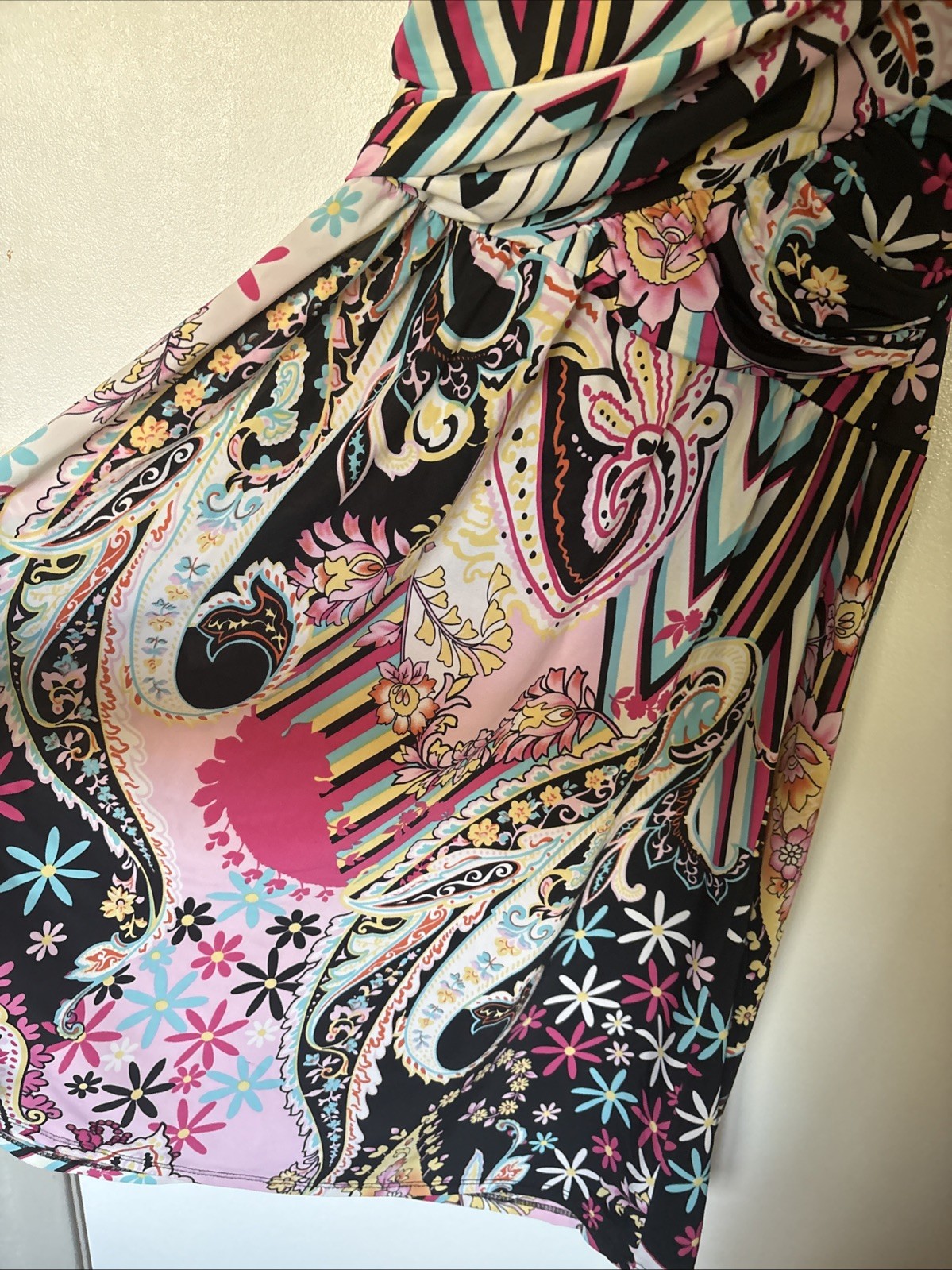 Jacqueline Studio Floral Sleeveless Dress Vintage Y2K, Size S Japanese Print