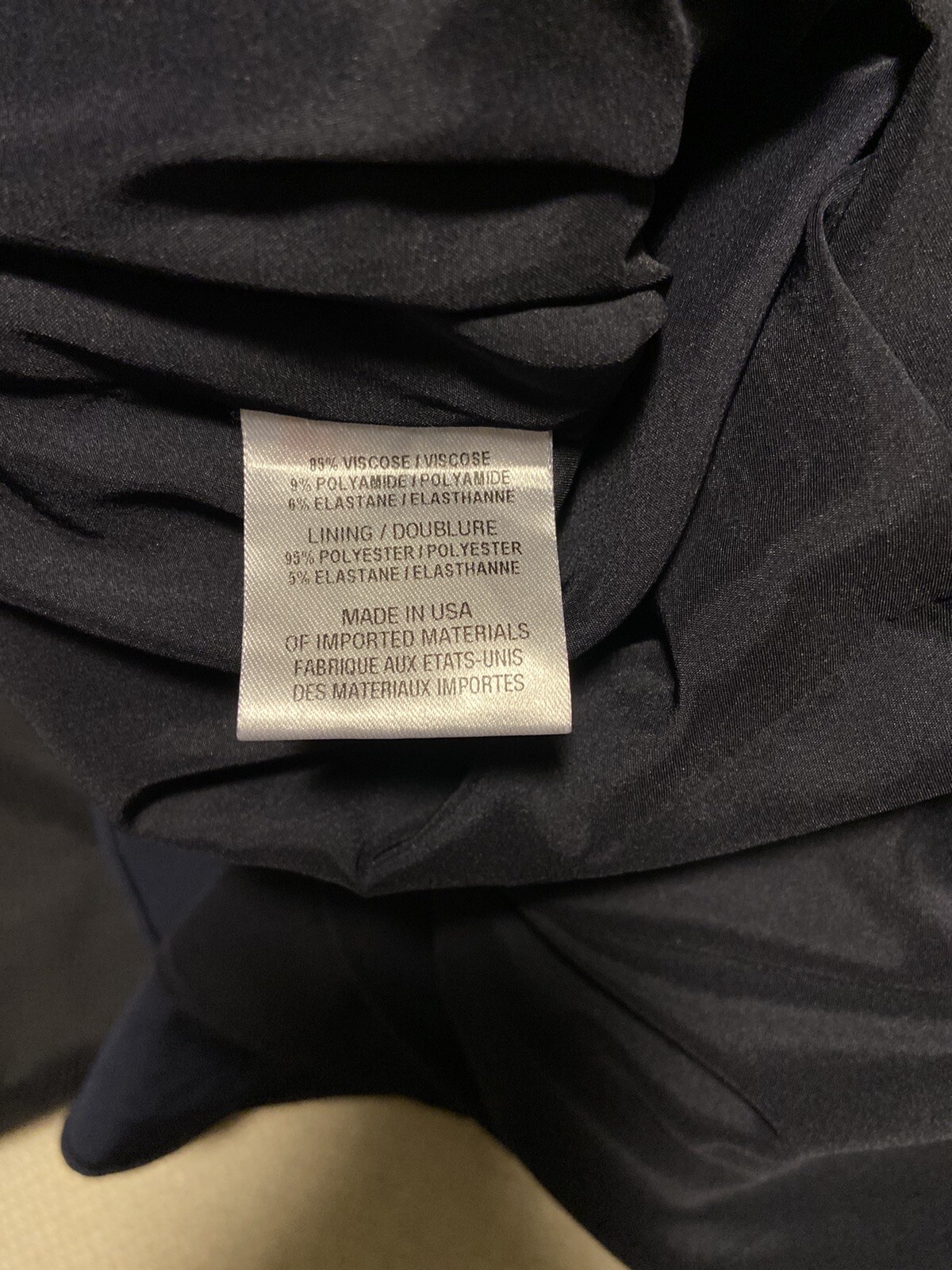 CUSHNIE ET OCHS Dress Mini Cutout Chest Navy Size 2 EUC Made In USA