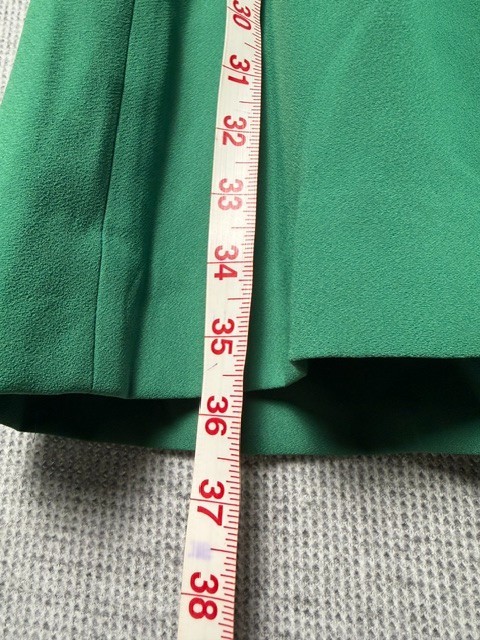 J.Crew A-Line Cap Sleeve Tie Neck Dress Women’s Size 8P Green Pleated Skirt NWT