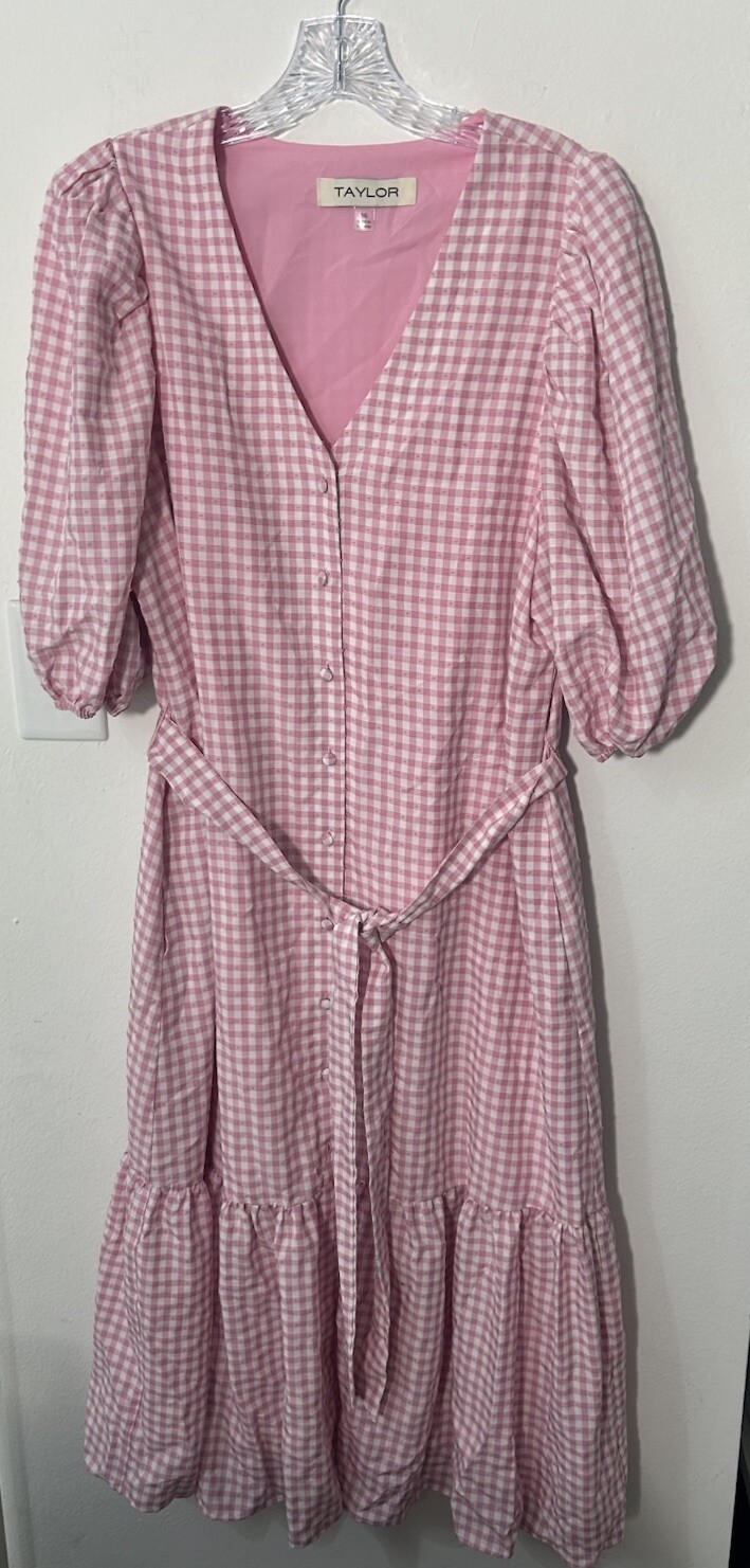 Tylor Pink Dress Size 16 See Photos ( 0619)