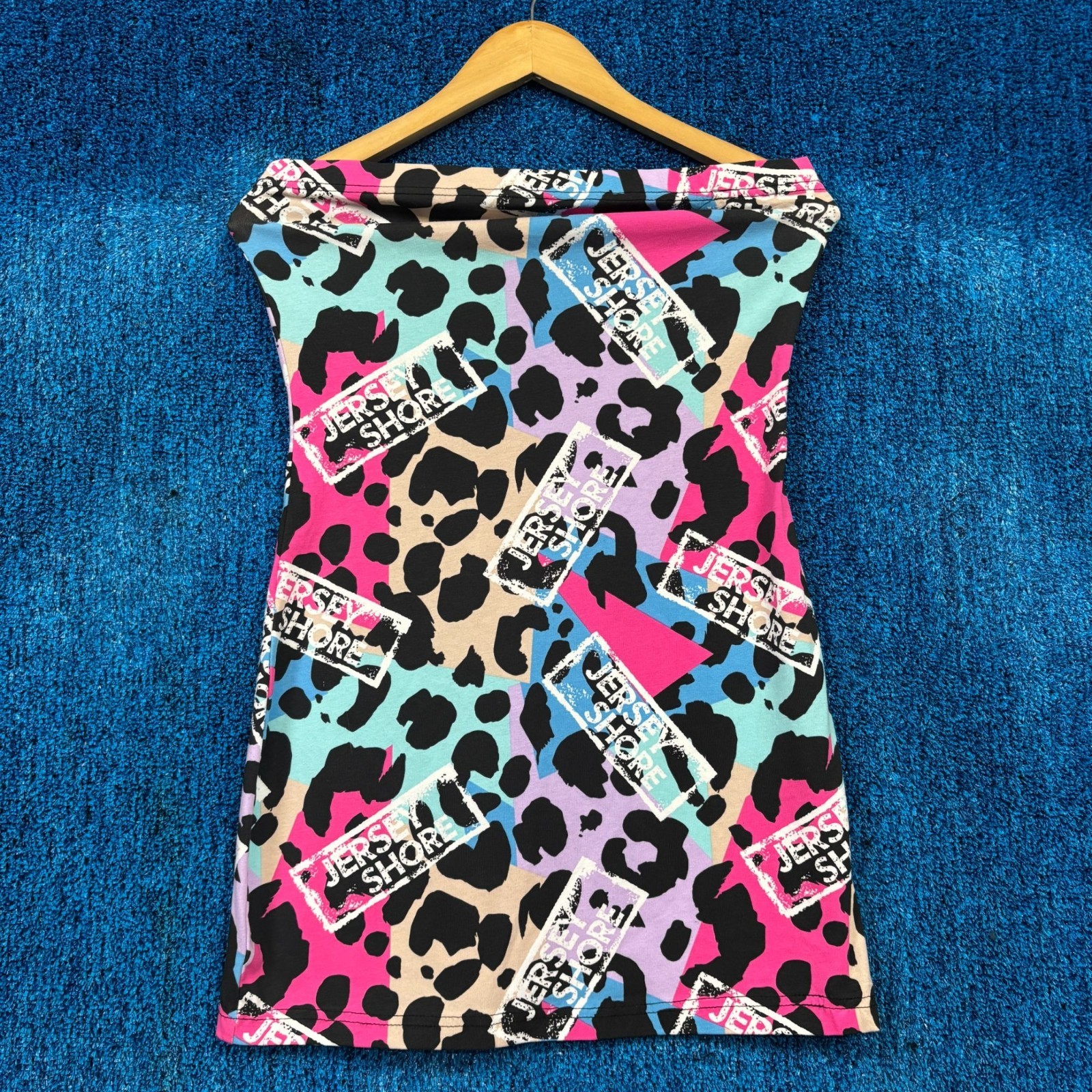 Jersey Shore Self Titled Multicolored Graphic Tube Dress Size Small
