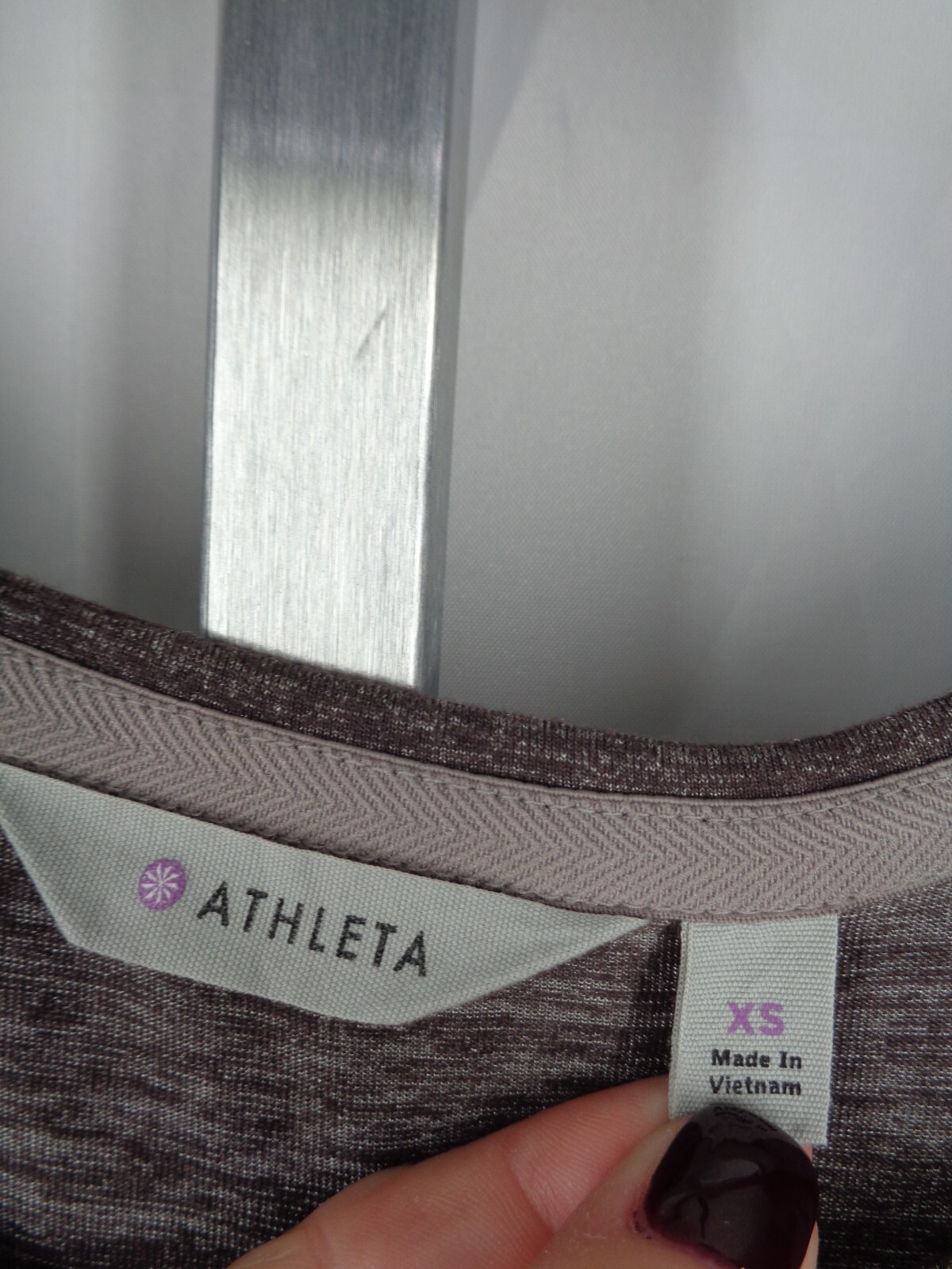 Athleta Heathered Tulip Ruched Long Sleeve Dress Size XS