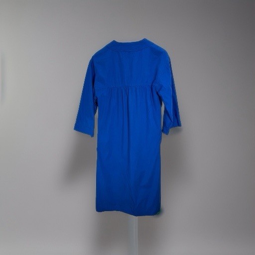 VTG Cacharel Shift Dress Womens 6 Lightweight Blue Classic Utility Paris Chic