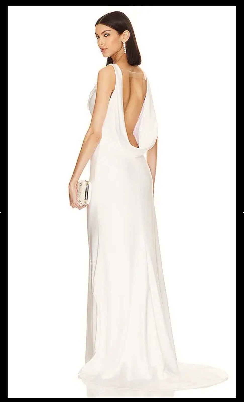 NEW NOEL & JEAN Katie May Muse Gown Ivory XL Satin Open Back Bridal *See Pics