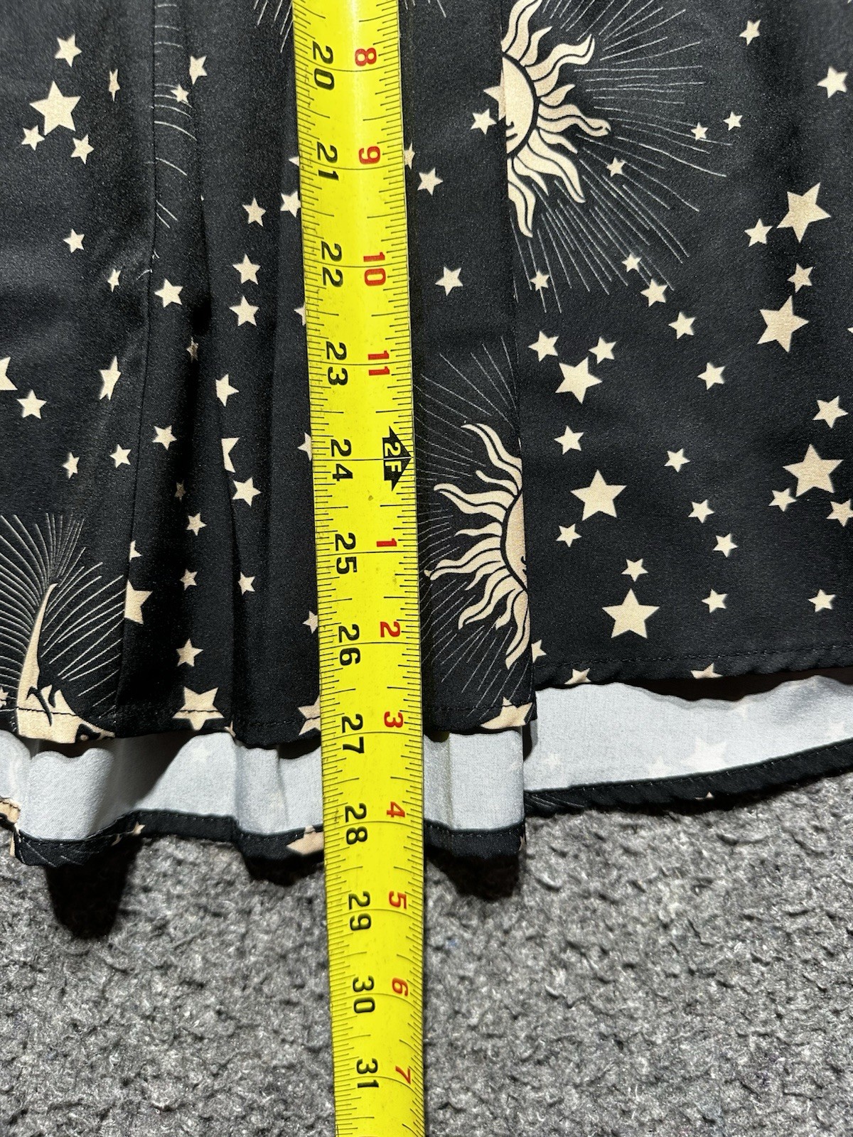Romwe Dress Celestial Multi Stars Design Metallic Off The Shoulder Women L