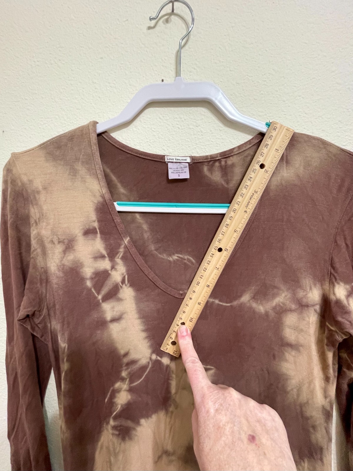 Love Tanjane dress S Brown tye dye worn twice soft stretch hand dyed easy care