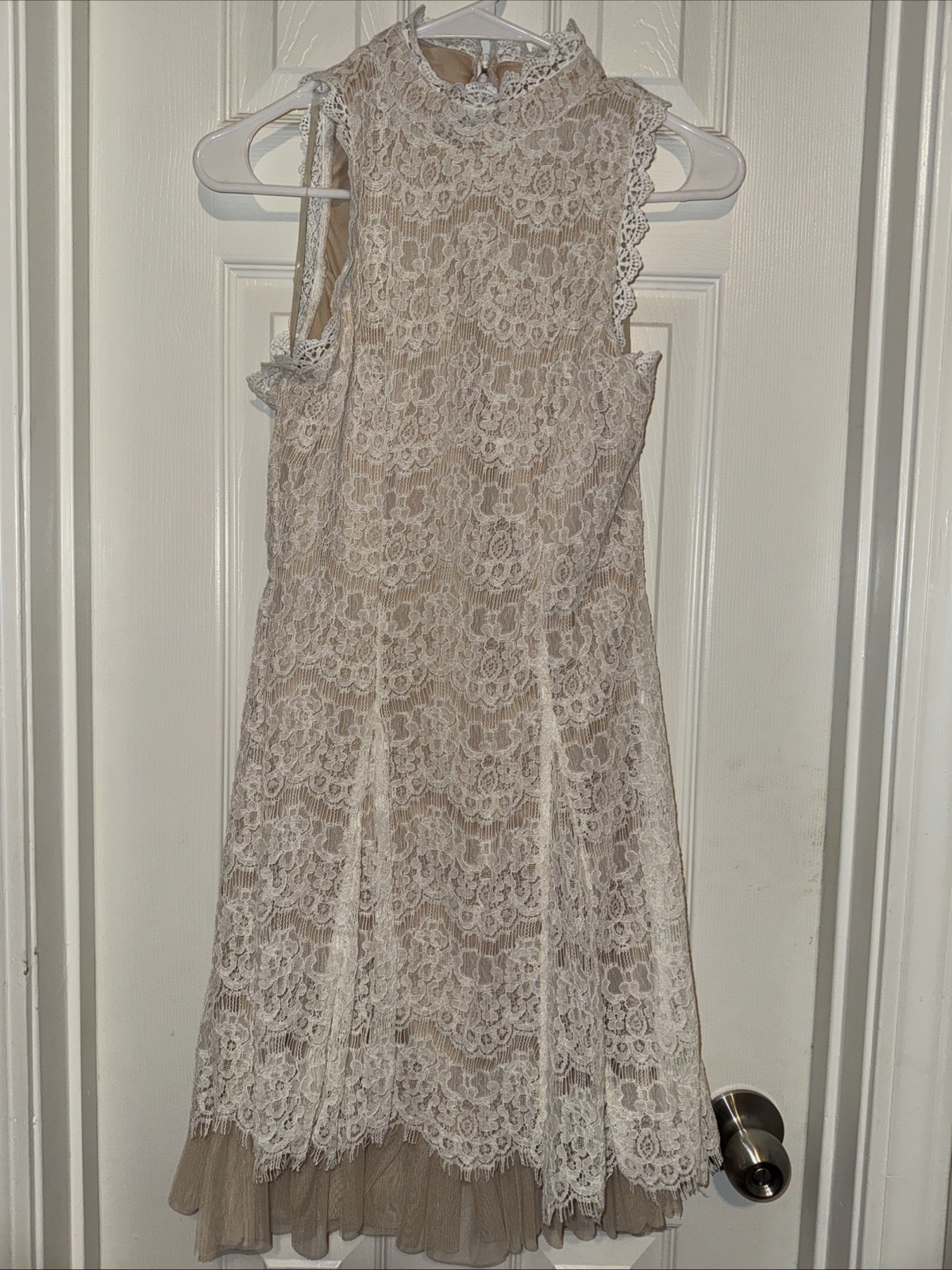 Ash and Violet Ivory Lace Dress- Size Small