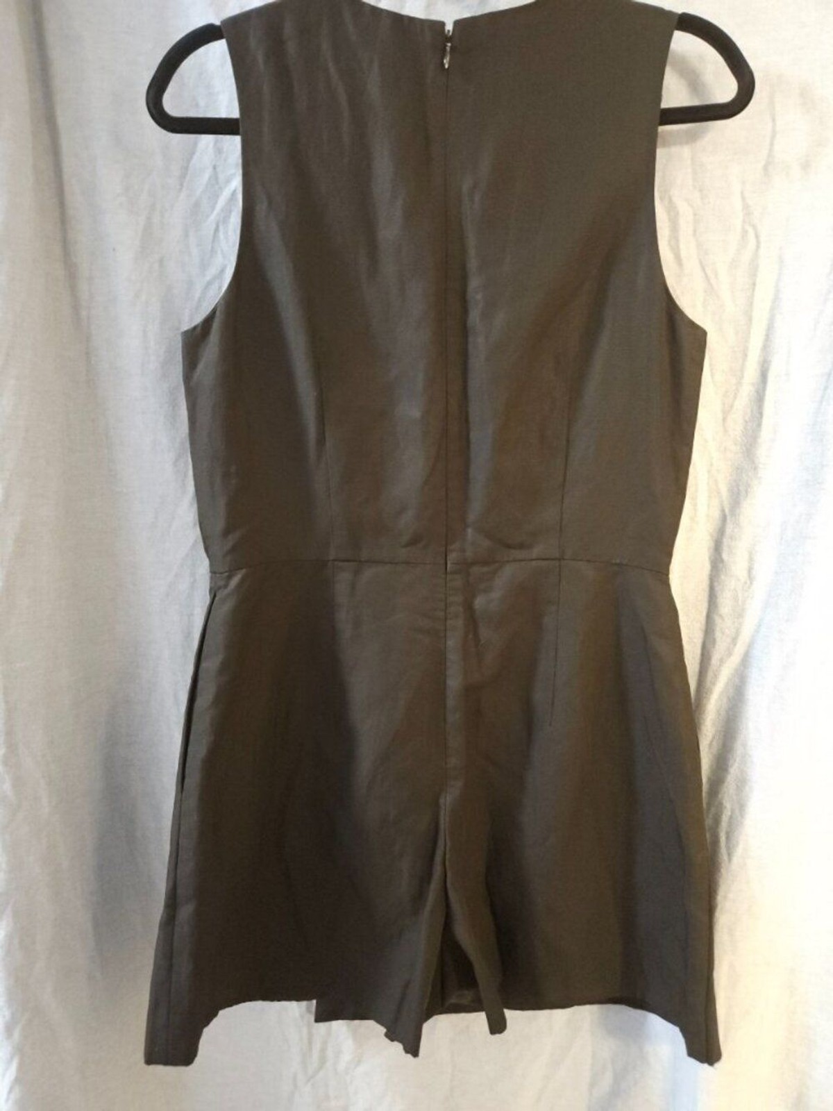 Club Monaco Olive Woven Asymmetric Skort Mini Romper Dress – 6