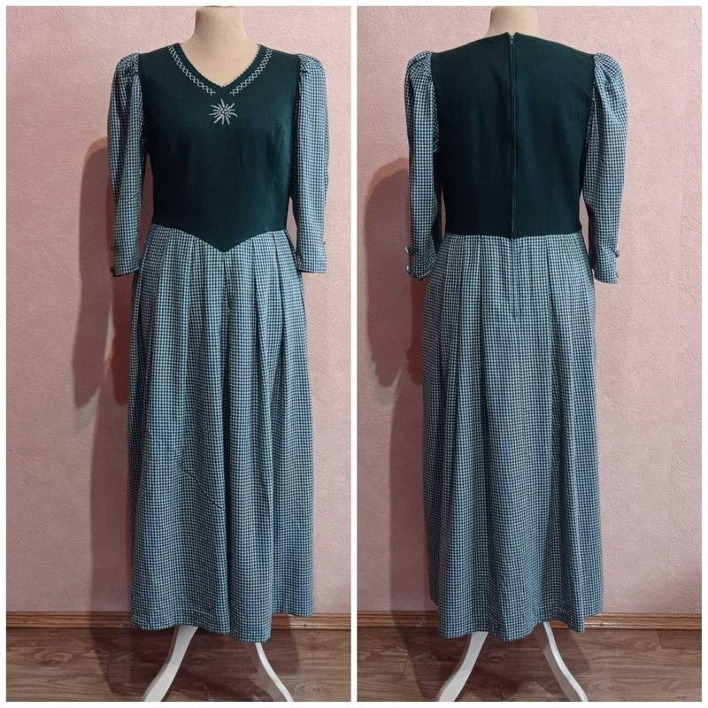 Women dress multicolor wool 52-54