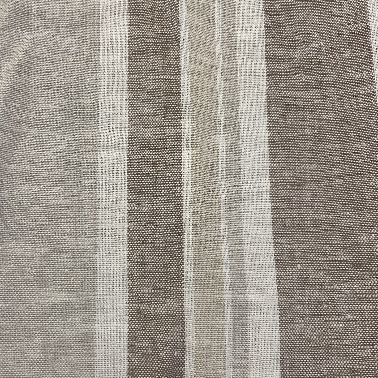 Tu Linen Blend Neutral Striped Button Midi Dress – Belted – Sleeveless – UK 20