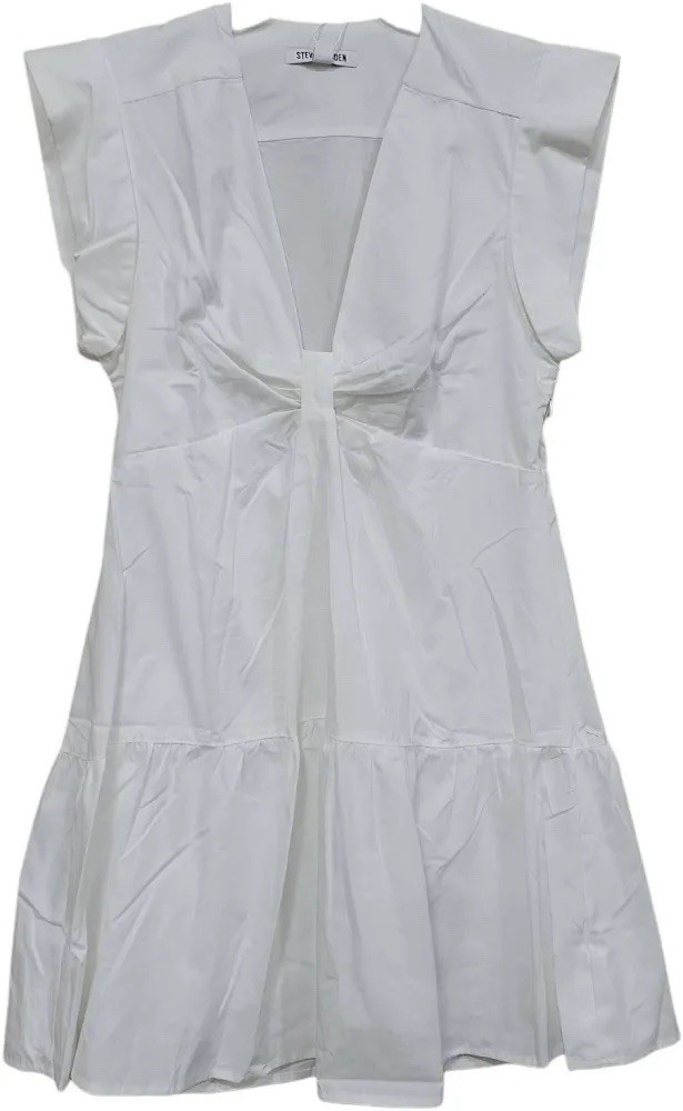 Steve Madden Sleeveless V-Neck Elastic Waist Mini Dress
