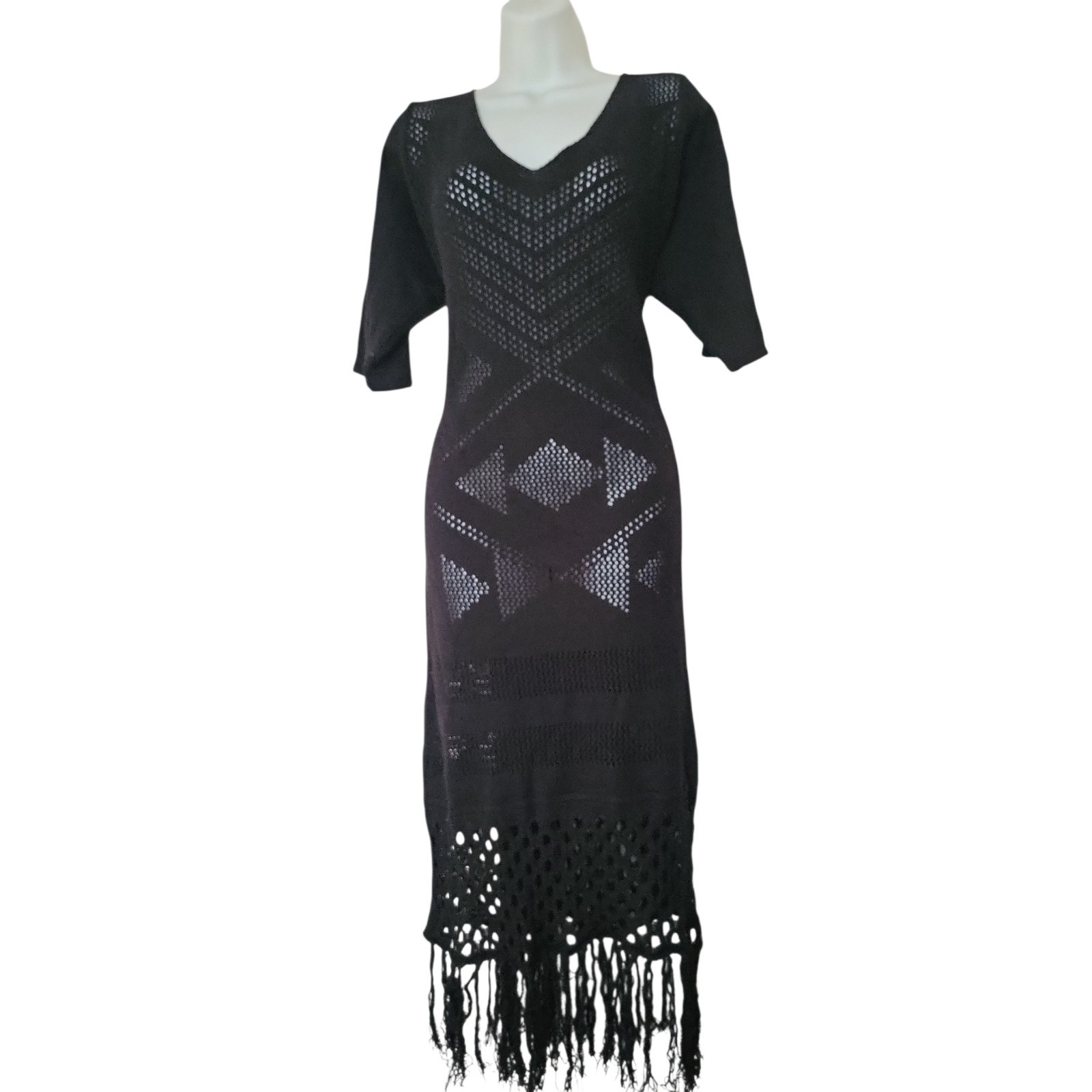 Simply Be Crochet Fringe Summer Holiday Festival Dress UK Size 18