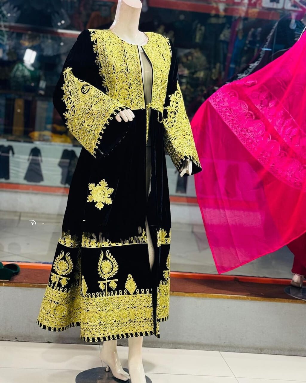 Afghan kochi jacket .afghani long chappan for women.modren jeans wear for girls