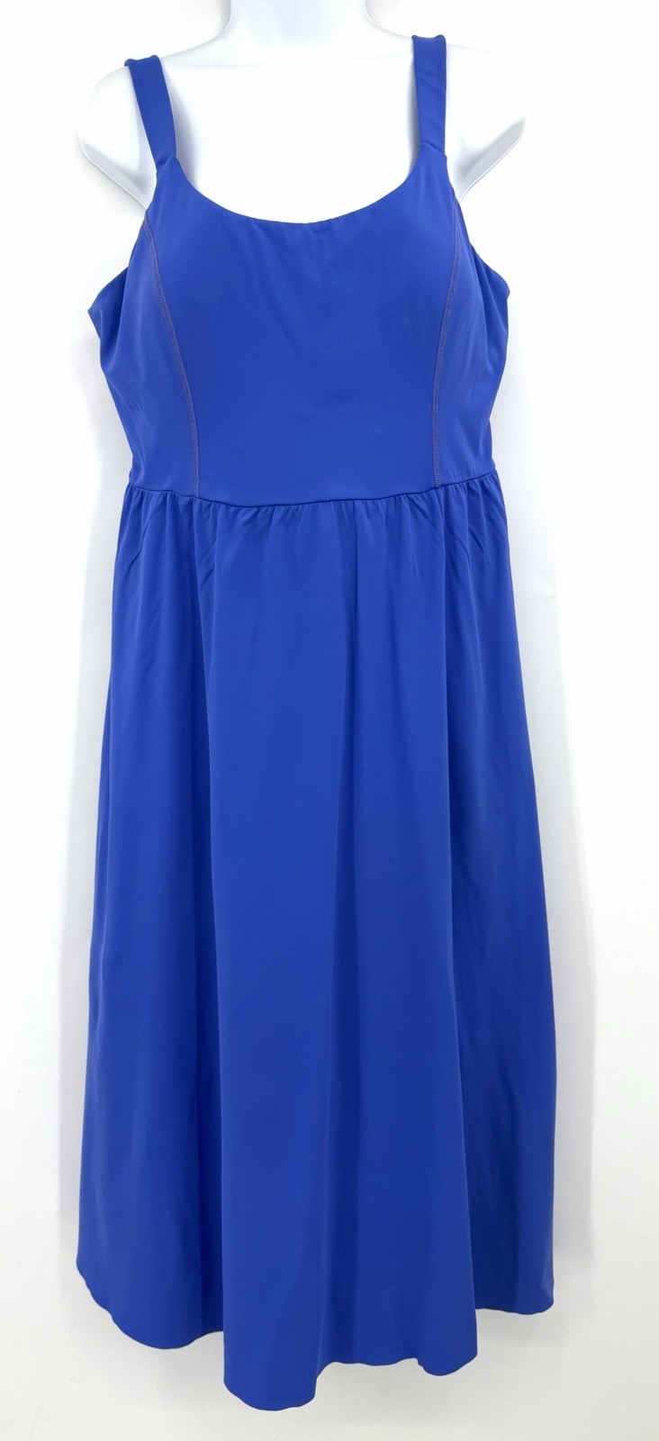 Halara Softly Zero Airy Padded Cool Touch Midi Casual Dress Pockets Size XL