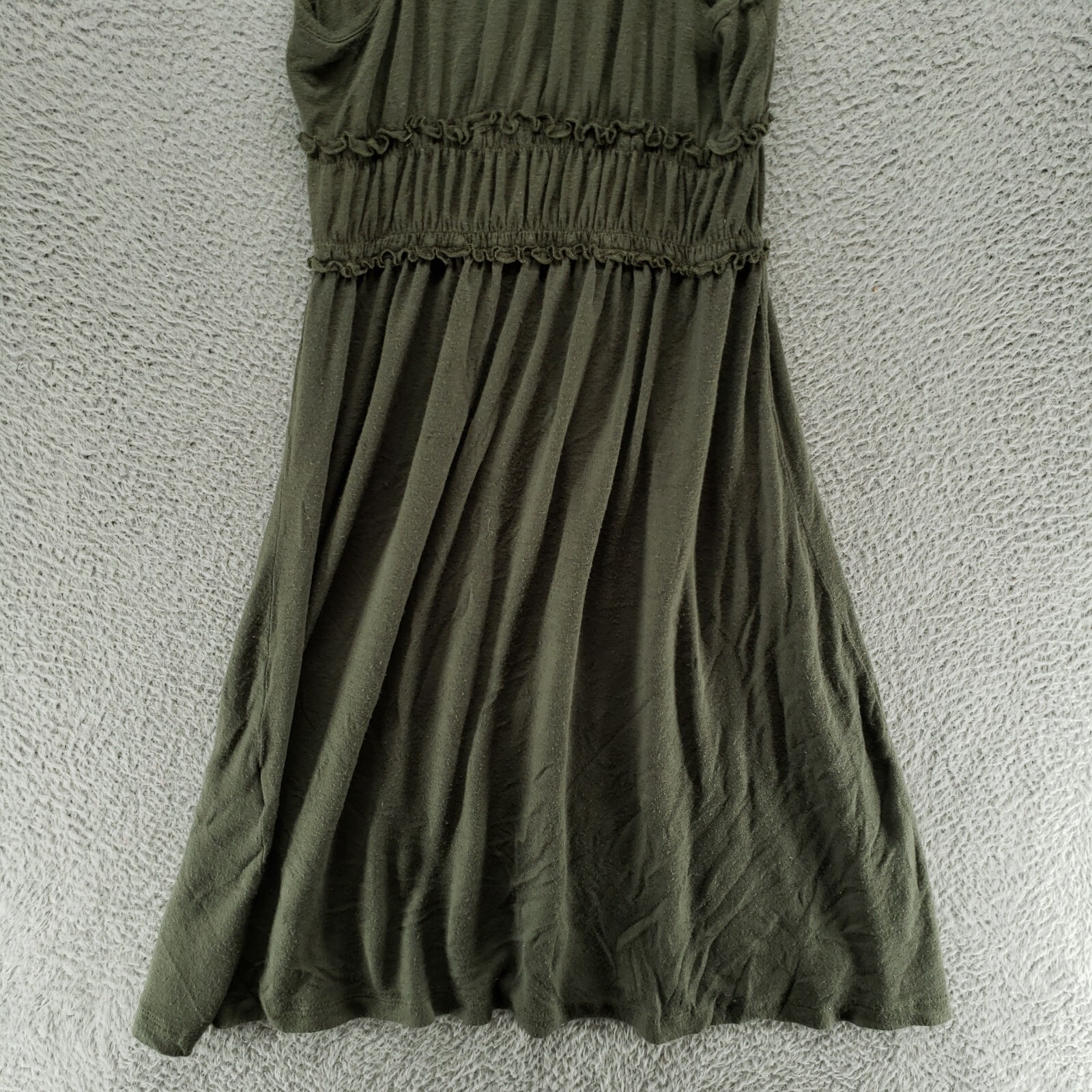 Vintage Havana Womens M Ruffled Elastic Stretch Waist Sleeveless Dress