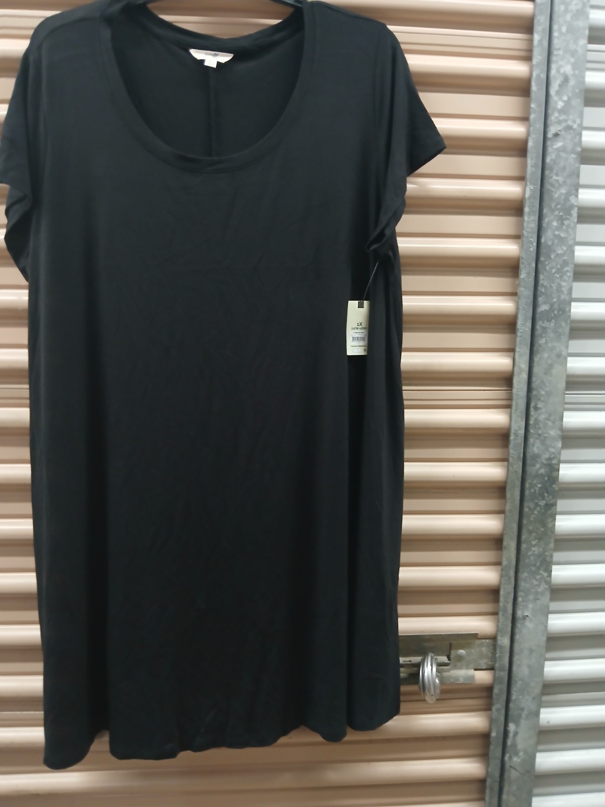 Terra And Sky Swing Knit Dress Size 1X NWT Black