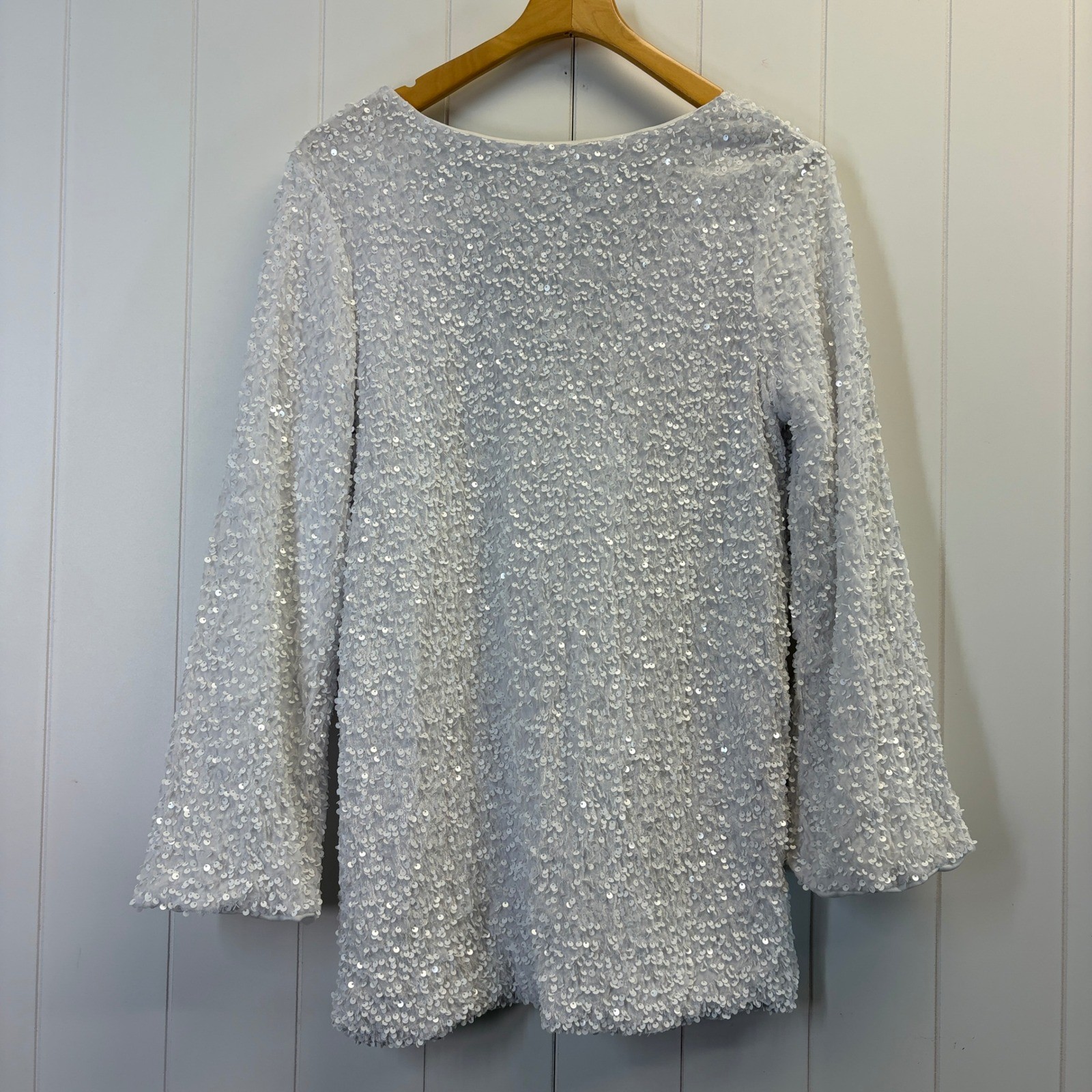 Unbranded Glam Cocktail Sequin Mini Tunic Dress Women Large Formal Minimalist