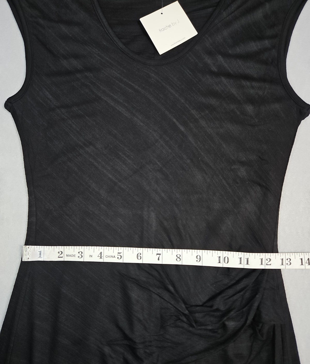 Fraiche By J Womens Black Sleeveless Pleated Waist Maxi Dress Size Medium NWT