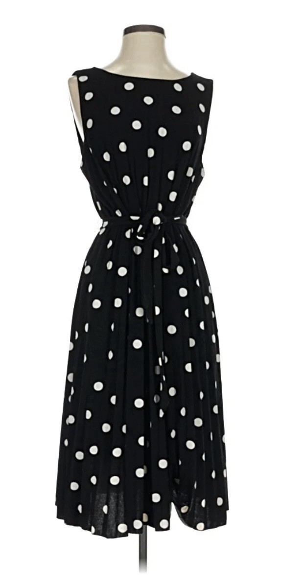 T Tahari Summer Polka Dot Dress