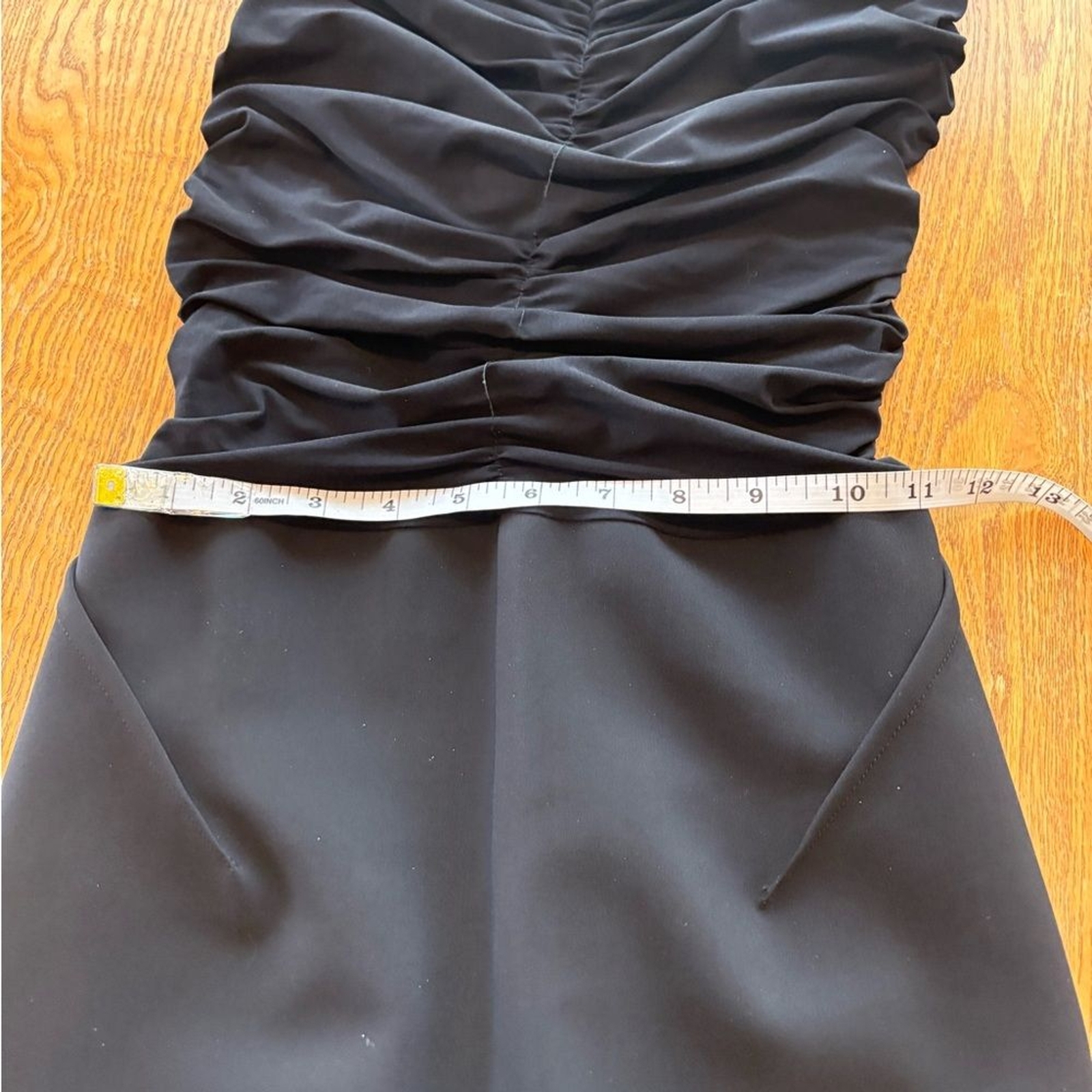 Chiara Boni La Petite Robe Black Cristal Ruched Sweetheart Dress EU 42 US 6 M