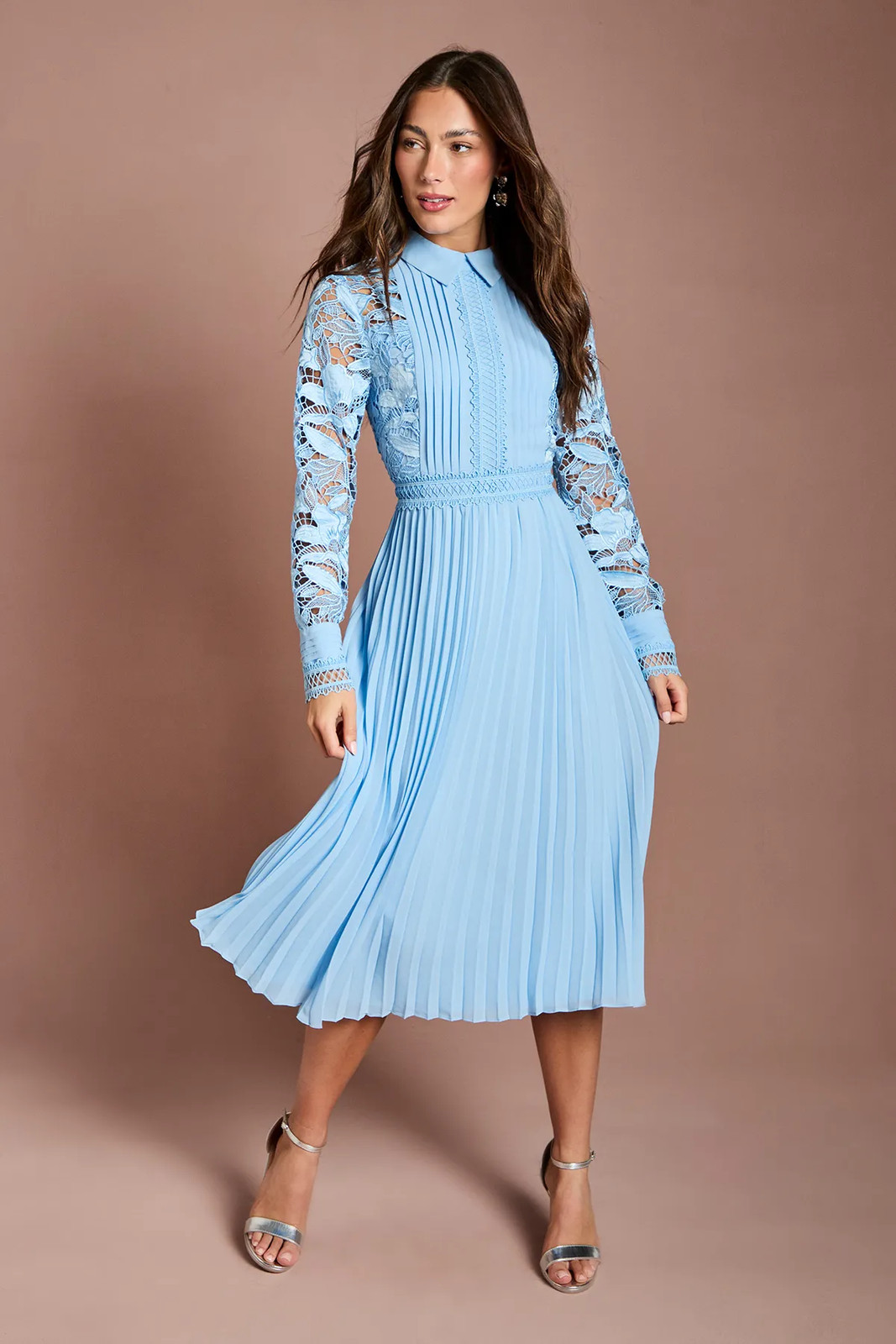Coast Light Blue Midi Dress Womens Occasion Dresses