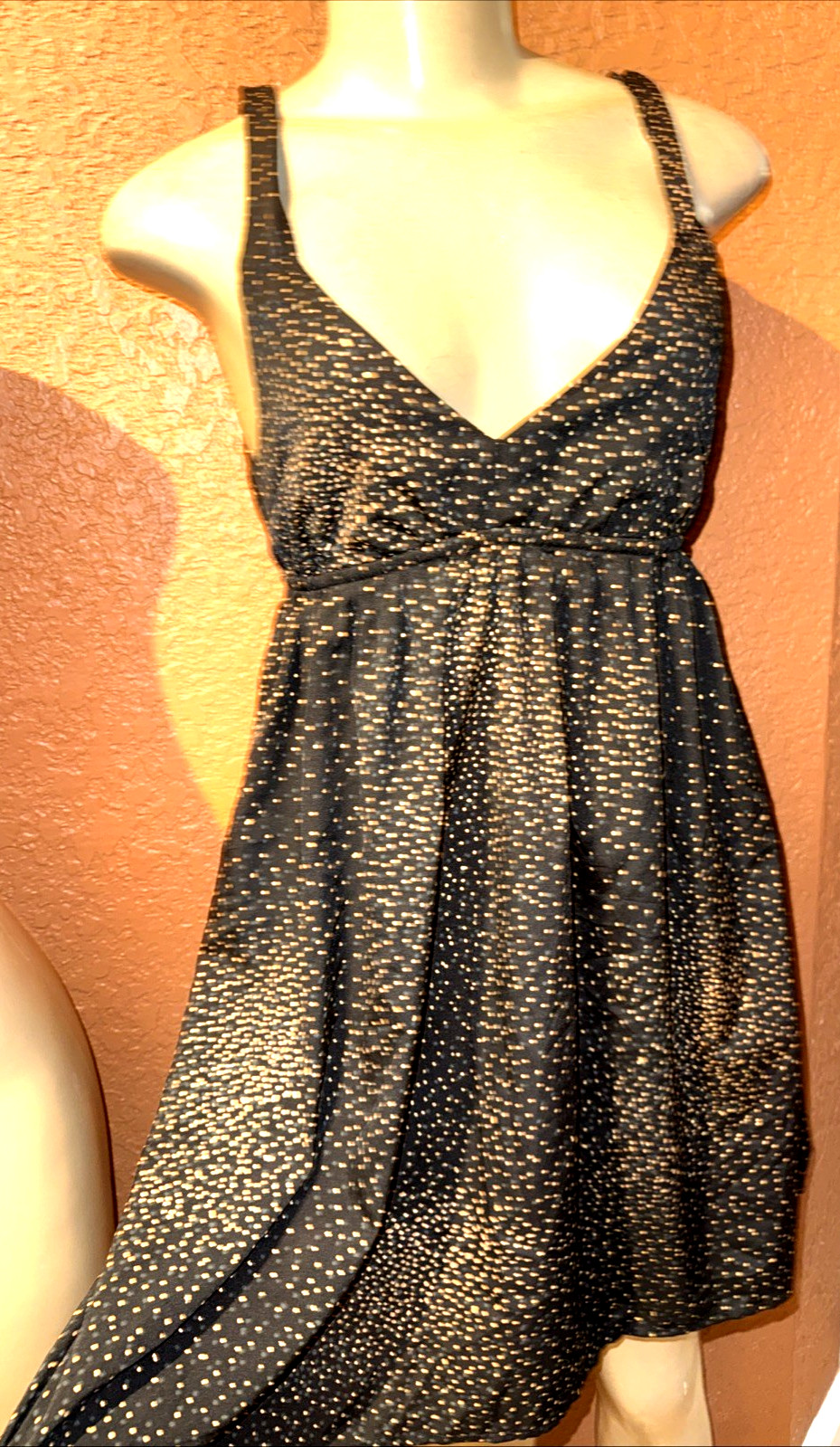 Vintage Roxy Cut Out Polka Dot Sun Dress Sz XS Y7