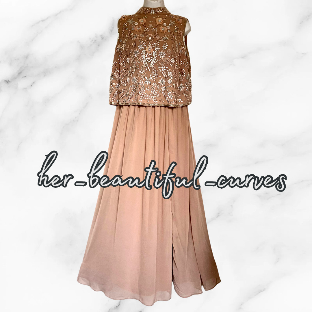JOANNA HOPE SEQUINNED BEADED OCCASION EVEING PARTY DRESS SIZE UK 18