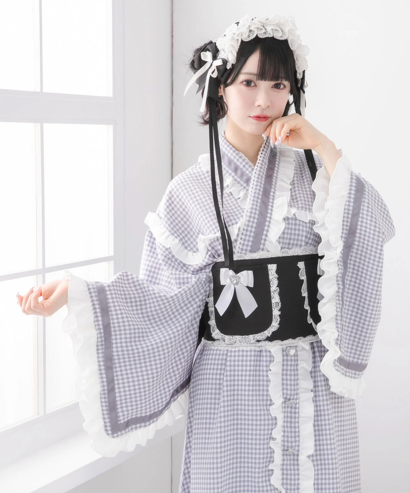 BULK BUY Ruffled Ribbon Tiered Yukata Jirai New