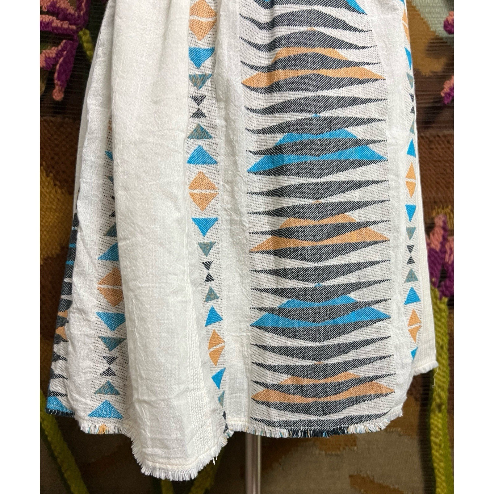 Devotion Twins Pandora Bohemian Boho White Wrap Dress S